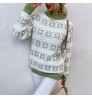 Factory direct sale washable fashion plus size loose women's turtleneck sweater