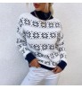 Factory direct sale washable fashion plus size loose women's turtleneck sweater