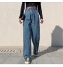 Wide-leg Jeans Women's High Waist 2020 Spring Loose Small Drape Straight Mopping Pants Women Jeans