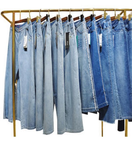 Tailored women's jeans high street trousers jeans wholesale direct sales denim jeans pants