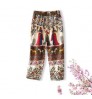 V638 Hot Selling High Waist Casual Plus Size Printed Womens Wide Harem Pants