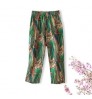 V638 Hot Selling High Waist Casual Plus Size Printed Womens Wide Harem Pants