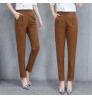 Spring Summer High Waist Straight Leg Slacks Office Lady Suit Pants Women Casual Trousers Plus Size Pants