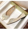 Women's flat sexy pearl women's shoes formal dress dating comfortable ladies casual shoes