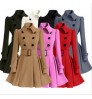 hot sale women's coats Winter Women Stylish Thick Double-breasted Overcoat Ladies Woolen Coat With Belt women's jackets
