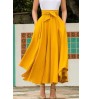 Wholesale Custom Available High Waist Maxi Long Pleats Summer Fashion Knitted Wrap Ruffle Lady Girls Womens Elegant Skirts