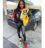 2022 autumn winter women's coat zip up letterman jacket casual varsity jacket coats for women lady plus size bombers jacket