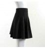 custom 2022 summer New high waisted A word pleated knit skirt black stylish women's skirt