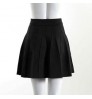 custom 2022 summer New high waisted A word pleated knit skirt black stylish women's skirt