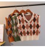 OEM custom fashion jacquard sweater knitwear women's crew-neck heart pattern knit sweater custom lady sweater
