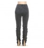 Kliou W21P04882 Newest Design Slim Cotton Jeans Women's Pants With Stacked Women's Trousers
