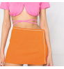 Sexy girl ladies skirts custom knitted skirt knit wrap high waisted extreme mini women's skirts