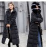Long Winter Coat For Colder Women Jacket Cotton Padded Warm Thicken Ladies Coats Parka Womens Jackets