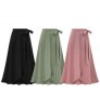 Ikebel Customized Largas Skirt Long Wrap Skirt Sexy Dinner Dress Clothes Casual Womens Career Plus Size Elegant Skirt