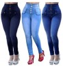 Coldker Slim Jeans Women Skinny High Waisted Blue Denim Pencil Jeans Stretch Pants Woman Pants