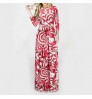 Ecoparty Spring Autumn Women Dress Female Fashion Long Sleeve Floral Print Long Maxi Dress Ladies Casual Ankle-Length Vestido