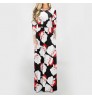 Ecoparty Spring Autumn Women Dress Female Fashion Long Sleeve Floral Print Long Maxi Dress Ladies Casual Ankle-Length Vestido
