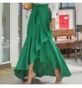 Wholesale Hot Style Belt Lace Wrap Hip Fishtail Skirt HOBISH High Waist Sexy Irregular Long Skirt Women's