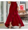 Wholesale Hot Style Belt Lace Wrap Hip Fishtail Skirt HOBISH High Waist Sexy Irregular Long Skirt Women's