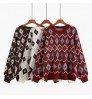 Fashion autumn winter women's sweater cashmere high collar Pullover women's sweater cardigan jacquard sweater top wholesale