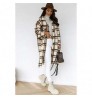 Best Design Womens Winter Coat Women's Casual Lapel Button Down Long Plaid Shirt Coat Tartan Shacket Jacket Women