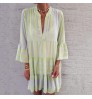 2022 Hot Sale Summer Casual Dress Women Floral Boho Dress Wholesale Factory Cheap Loose Chiffon Beach V Neck Sexy Maxi Dress