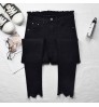 Spring and autumn new high waist jeans women's ninth denim pencil pants elastic pencil jeans