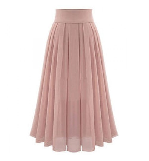 2022 new style fashion formal chiffon skirt women's pleated skirt