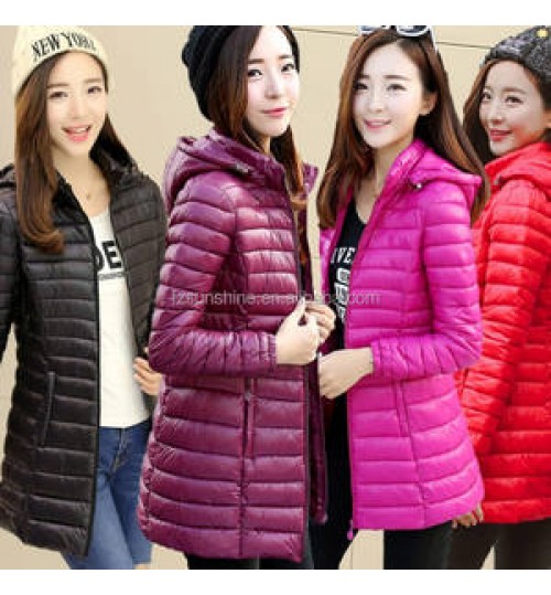 2022 Mid-length Style Women's Windproof Winter Quilted Jackets