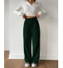 OOTN Office Lady Korean Style Women 2022 Pantalones De Mujer Women Brown Straight Pants High Waisted Casual Trousers