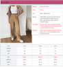 OOTN Office Lady Korean Style Women 2022 Pantalones De Mujer Women Brown Straight Pants High Waisted Casual Trousers