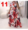 Ecoparty Summer High Waist Women Casual Dress Long Floral Casual Dress Ladies O Neck Holiday Party Maxi Dress Plus Size Sundress