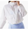 Quick-drying loose sports jacket sunscreen clothing women's running casual windbreaker women's zipper long-sleeved fitness top