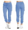 2022 Ladies pants Cargo Pants casual elastic waist string side pocket women ' s trousers