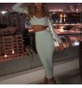 2021 Full Sleeve Ladies Night Sexy Dresses Clothes Women Two Piece Party Dresses
