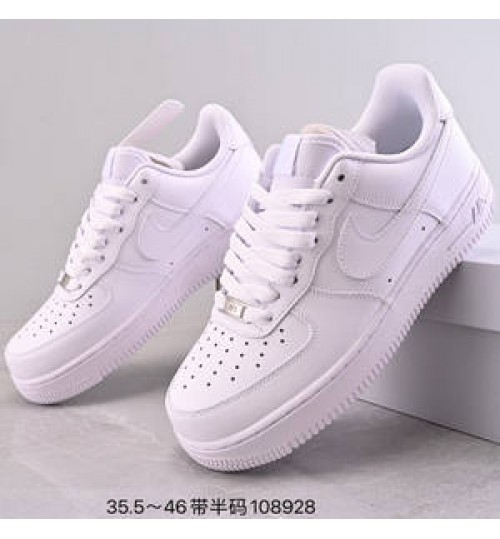Wholesale Factory Price Nike Air Force 1 07 All White Casual Shoes Hot Selling Outdoor Sports Sneakers Men'S Women'S Nike Shoes