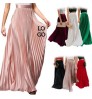 Custom Design OEM Solid or Digital Print Woman's Plus Size Clothes Ladies Sexy Pleated Dress & Skirts Fashion Skirt for Women