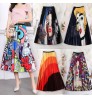 Custom Design OEM Solid or Digital Print Woman's Plus Size Clothes Ladies Sexy Pleated Dress & Skirts Fashion Skirt for Women