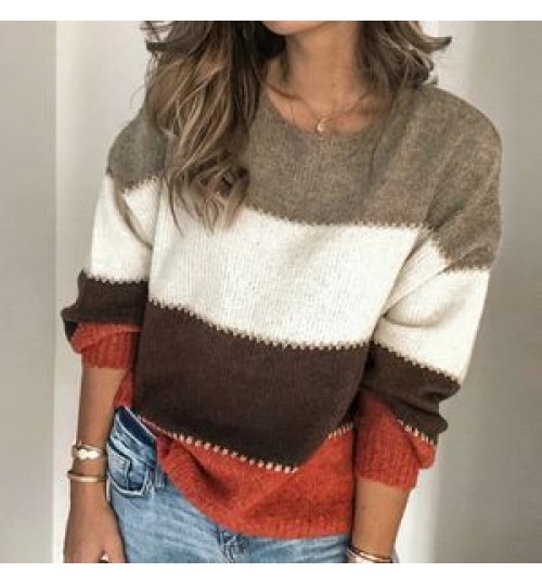 Women clothing wholesale custom fall winter amazon hot sale cheap knitted sweater plus size women's sweaters