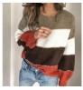 Women clothing wholesale custom fall winter amazon hot sale cheap knitted sweater plus size women's sweaters