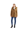 The latest plush cotton coat fur collar coat extended winter warm plus size hooded women's cotton coat