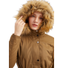 The latest plush cotton coat fur collar coat extended winter warm plus size hooded women's cotton coat