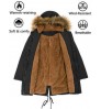 The latest plush cotton coat fur collar coat extended winter warm plus size hooded women's cotton coat
