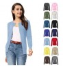 2023 Amazon Top Seller Long Sleeve Round Neck Button Plain Sweater Knitted Women Cardigan Knitwear Women's Sweaters