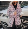 2022 Winter Clothes Fashion Outwear Leopard Corduroy Jacket Warm Winter Women Coat