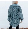 2022 Winter Clothes Fashion Outwear Leopard Corduroy Jacket Warm Winter Women Coat