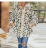 2022 Winter Clothes Fashion Outwear Leopard Corduroy Jacket Warm Winter Women Coat