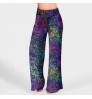Gradient Lace Print Lounge Pants Drawstring Palazzo Female Yoga Pants Wide Leg Womens Pajama Pants