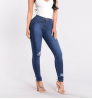 Summer Wholesale Custom Blue Skinny Femme High Waist Ripped Style Denim Ladies Mom Jeans Women jeans