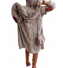 2022 fashion fall autumn winter long women knitted hooded sweater ladies cardigan women's sweaters